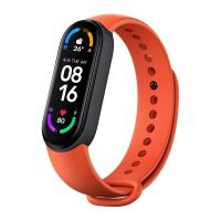 Xiaomi Mi Band 6 / Mi Band 5 Akıllı Bileklik Kordonu 3 Lü Paket Siyah/Turuncu/Turkuaz